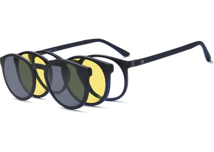 Lunette de vue Polar Double Clip  Mixte - Ultem + Clip magnétique solaire polarisée + Clip de conduite de nuit - OCP503_C2 - OSM