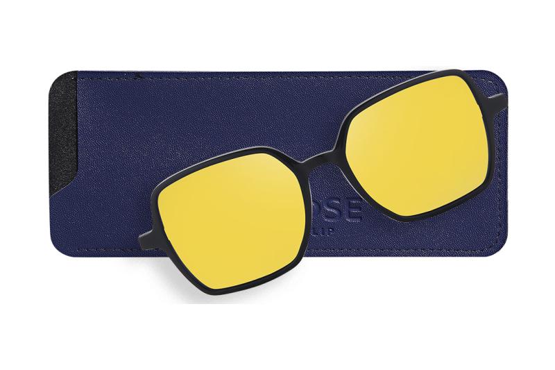 Clip magnétique jaune  Femme - Conduite de nuit - Ultem - OCP547_C2_CLIP_DRIVE - OSMOSE - Octika