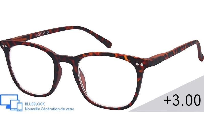 Lunette loupe de lecture Blueblock  Mixte - BA_C4_300 - Plastique (CP/TR90) - Anti-lumière bleue - Optique pré-monté Blueblock -