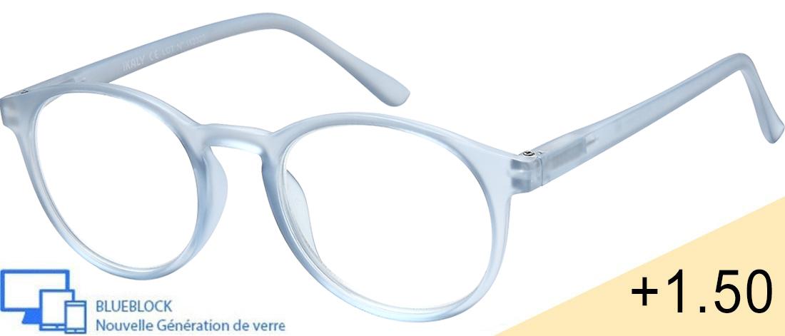 Lunette loupe de lecture Blueblock  Mixte - MI_C4_150 - Plastique (CP/TR90) - Anti-lumière bleue - Optique pré-monté Blueblock -