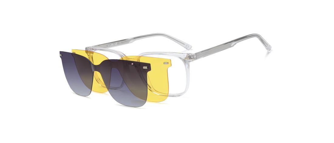 Lunette de vue Polar Clip  Homme - Acétate + Clip magnétique solaire polarisé - OCP559_C4 - OSMOSE - Octika