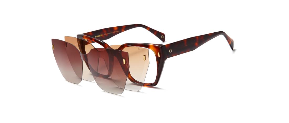 Lunette de vue Polar Clip  Femme - Acétate + Clip magnétique solaire polarisé - OCP609_C2 - OSMOSE - Octika