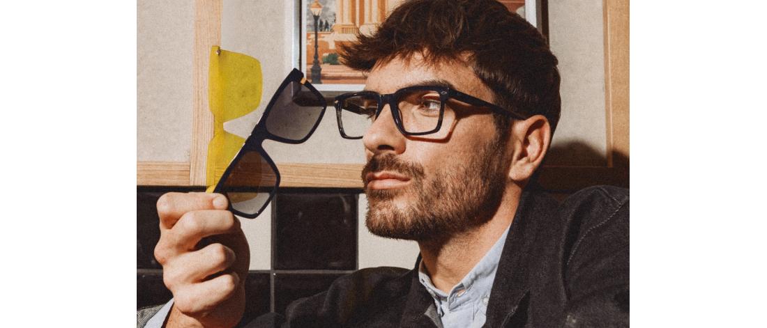Lunette de vue Polar Clip  Homme - Acétate + Clip magnétique solaire polarisé - OCP655_C2 - OSMOSE - Octika