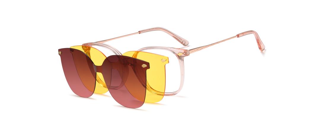 Lunette de vue Polar Clip  Femme - Acétate + Clip magnétique solaire polarisé - OCP562_C1 - OSMOSE - Octika