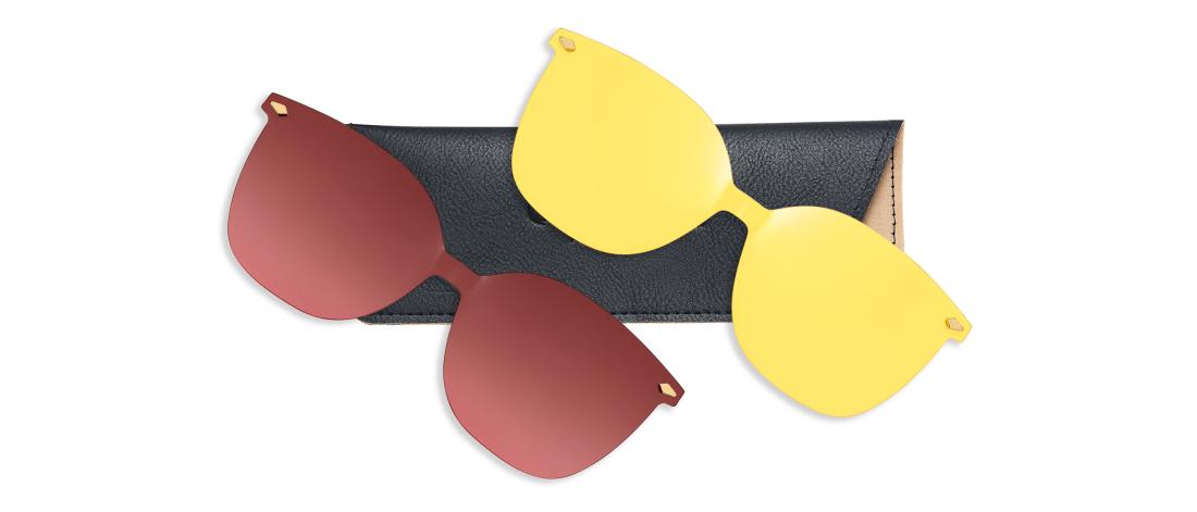 Lunette de vue Polar Clip  Femme - Acétate + Clip magnétique solaire polarisé - OCP562_C1 - OSMOSE - Octika
