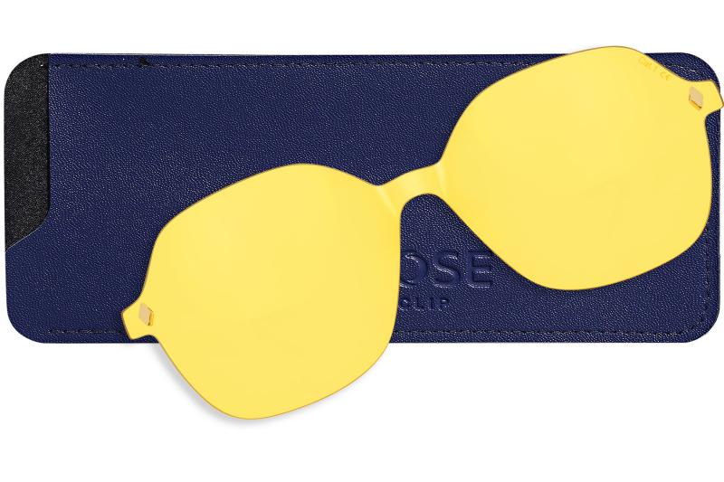 Clip magnétique jaune  Femme - Conduite de nuit - Ultem - OCP698_CLIP_DRIVE - OSMOSE - Octika