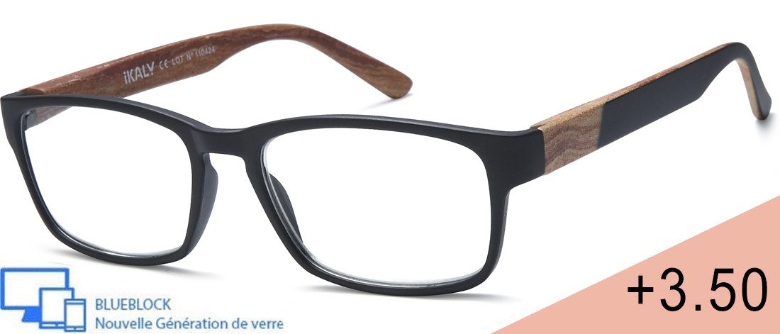  Men's Reading Glasses - AU_C1_350 - injected plastic (CP/TR90) - Anti-blue light -  blueblock pre-mounted reading Optics - IKAL
