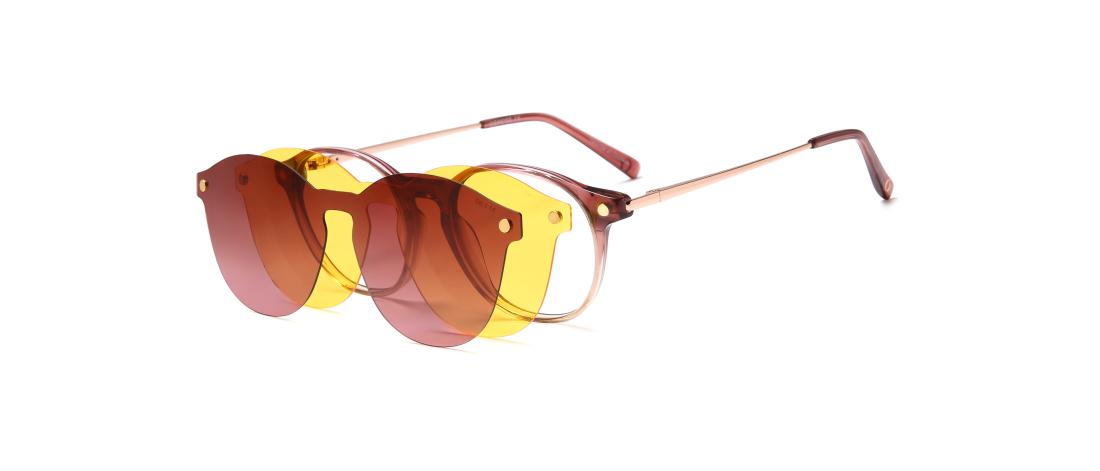 Polar Clip eyewear  Women - Acetate + Polarized solar magnetic clip - OCP561_C1 - OSMOSE - Octika