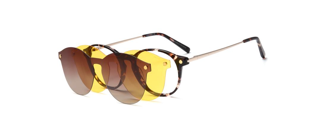 Polar Clip eyewear  Women - Acetate + Polarized solar magnetic clip - OCP561_C2 - OSMOSE - Octika