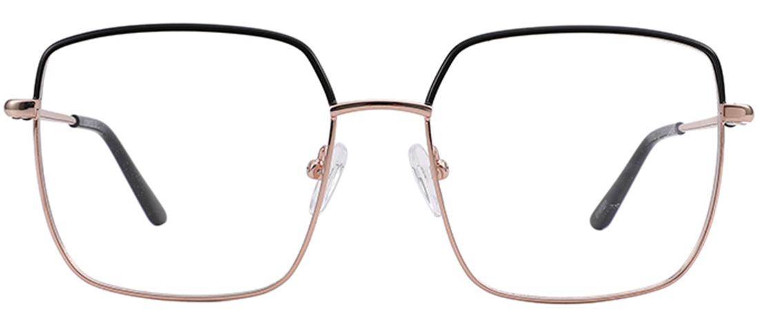 OS886_C1 - Occhiali da Vista  Donna - metallo - Oro rosa e nero