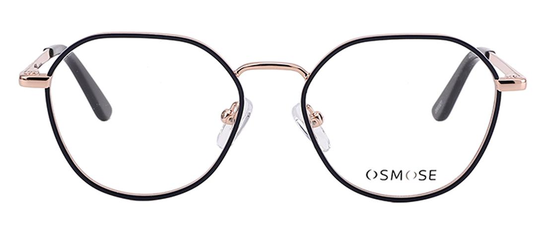 OS869_C3 - Occhiali da Vista  Donna - metallo - Oro rosa / Blu navy