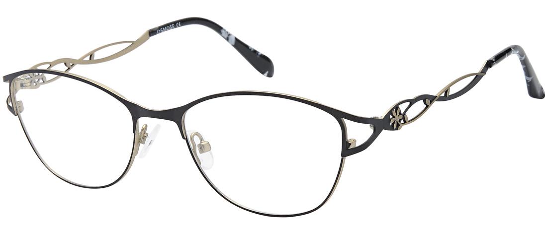 OS890_C3 - Occhiali da Vista  Donna - metallo - Nero