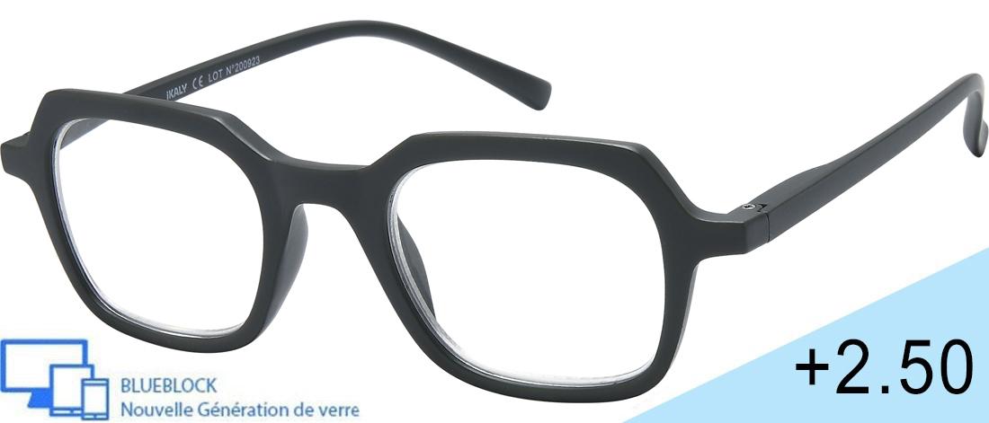 Óculos lupa de leitura Blueblock  Homem - AM_C3_250 - Plástico (CP/TR90) - Anti-luz azul - Ótica pré-montada Blueblock - IKALY -