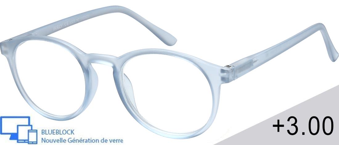 Óculos lupa de leitura Blueblock  Unissexo - MI_C4_300 - Plástico (CP/TR90) - Anti-luz azul - Ótica pré-montada Blueblock - IKAL