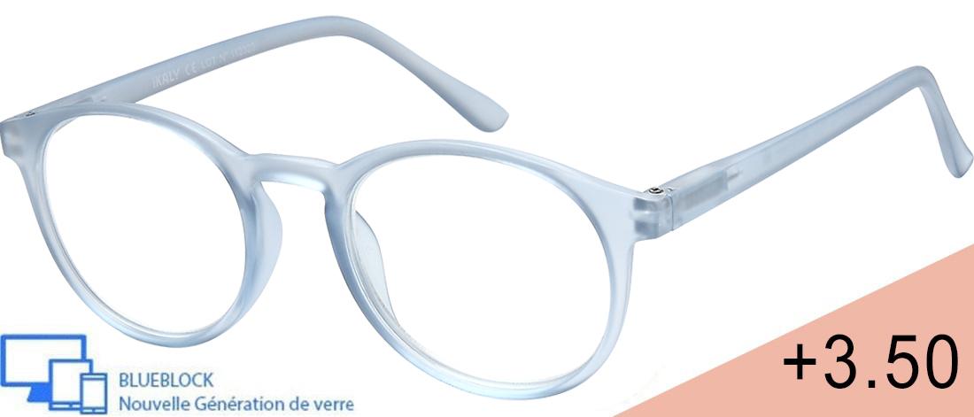 Óculos lupa de leitura Blueblock  Unissexo - MI_C4_350 - Plástico (CP/TR90) - Anti-luz azul - Ótica pré-montada Blueblock - IKAL